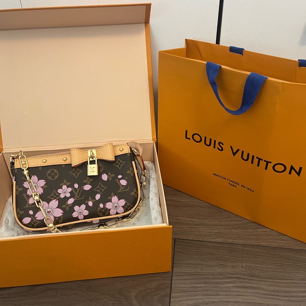 Louis Vuitton x Murakami Cherry Blossom Pochette Anniversary Bag